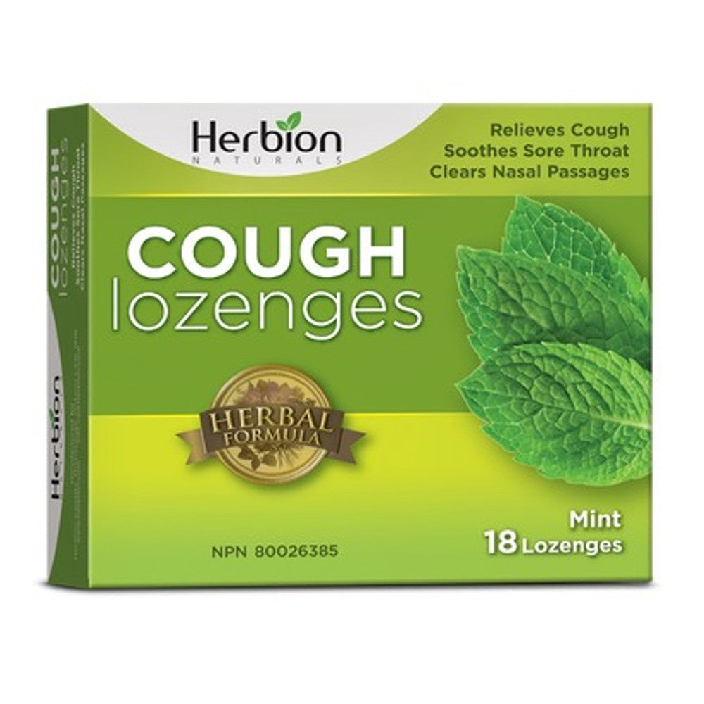 Herbion Naturals Cough Drops, Mint Lozenges, 18 Ea